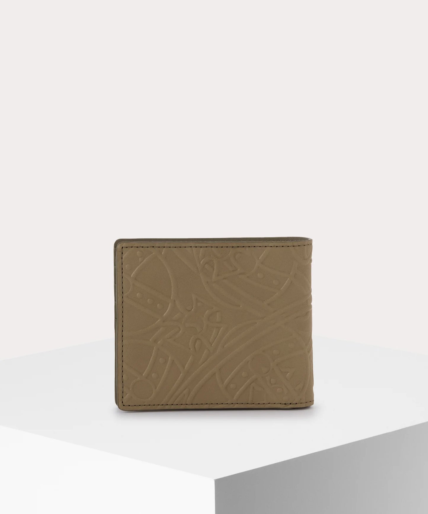 Vivienne Westwood 土星壓紋牛皮雙折皮夾 (2色!)