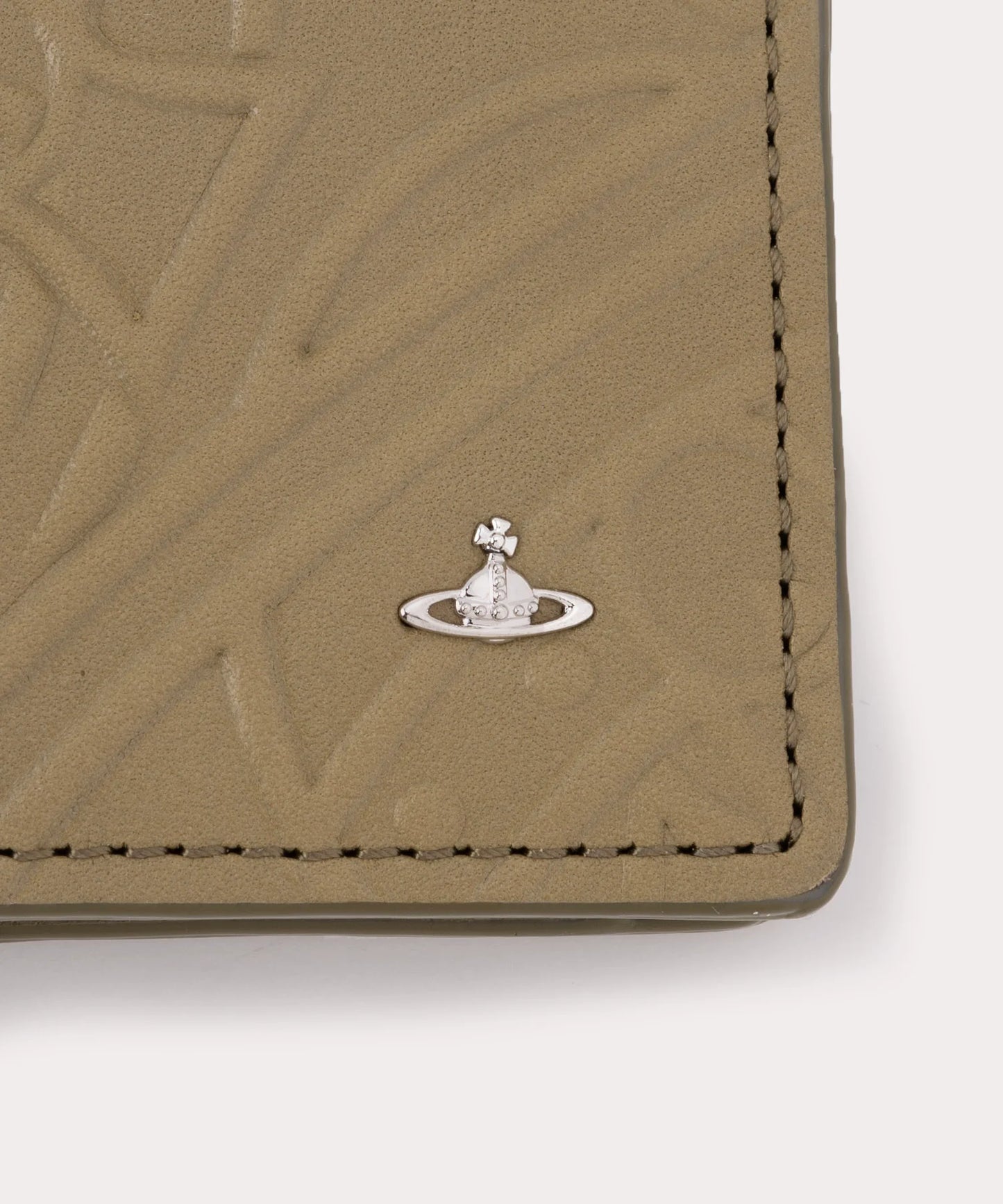 Vivienne Westwood 土星壓紋牛皮雙折皮夾 (2色!)