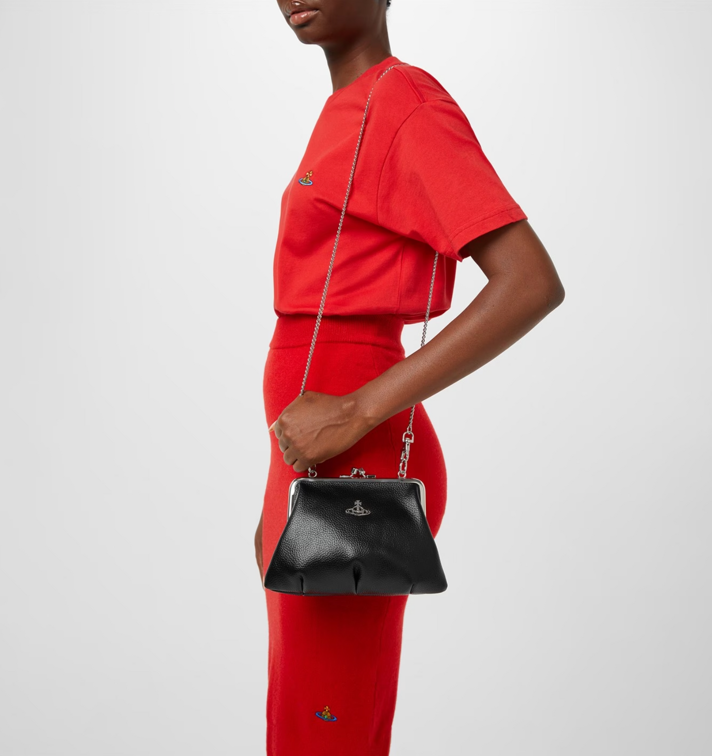 Vivienne Westwood Johanna Frame Bag 荔枝紋口金肩背手提包