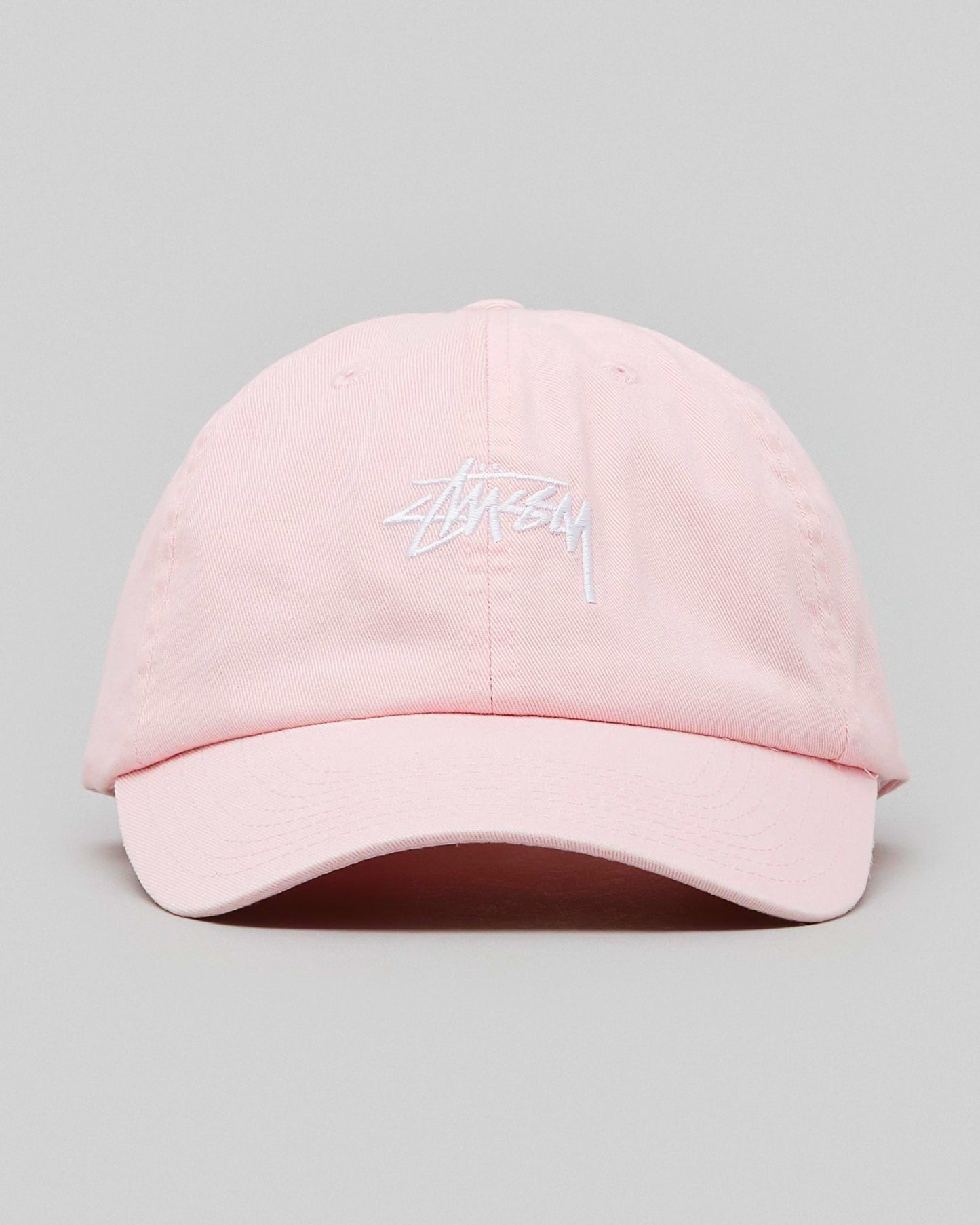 (現貨!)Stussy STOCK LOW CAP CLOUD PINK 刺繡棉質老帽