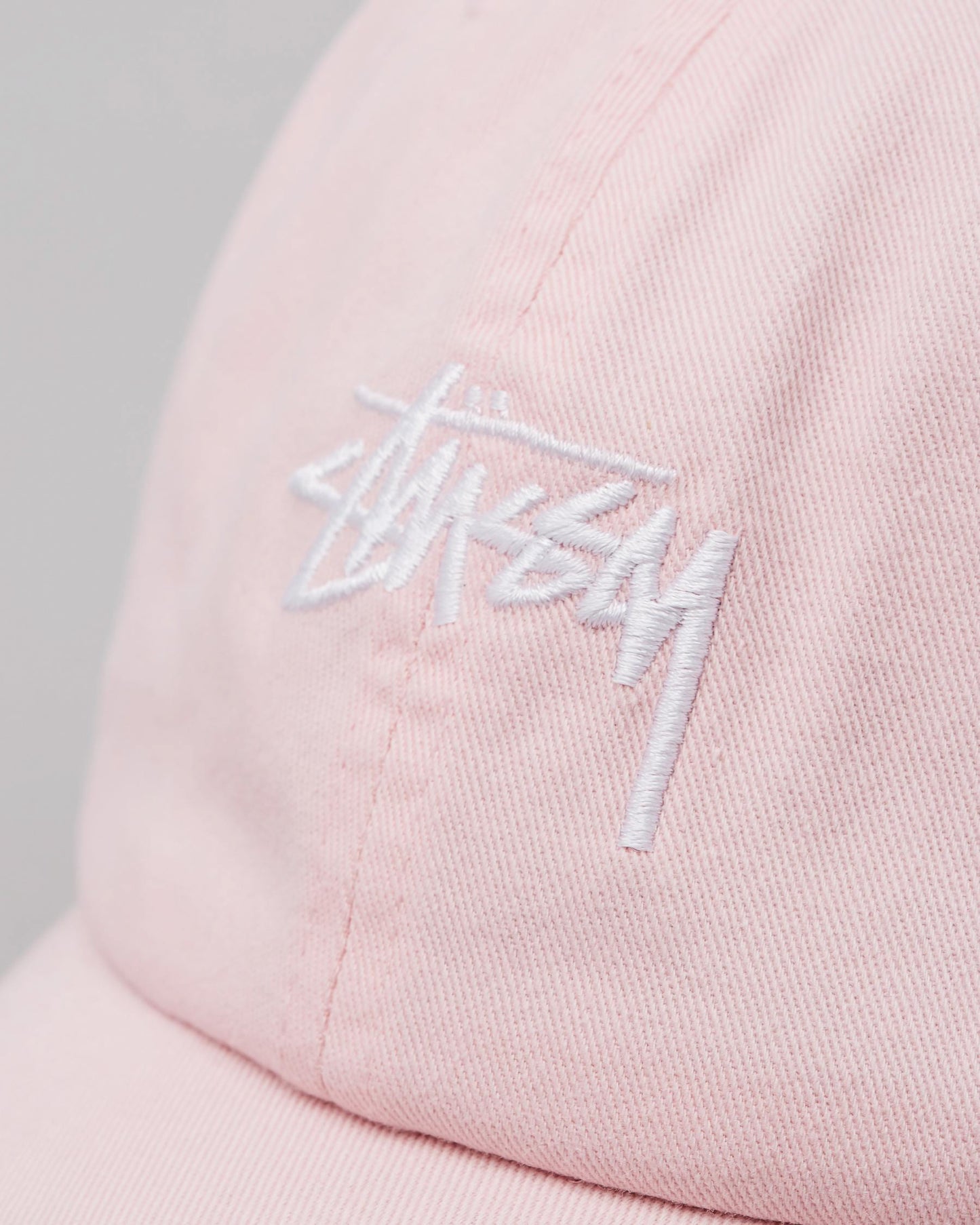 (現貨!)Stussy STOCK LOW CAP CLOUD PINK 刺繡棉質老帽