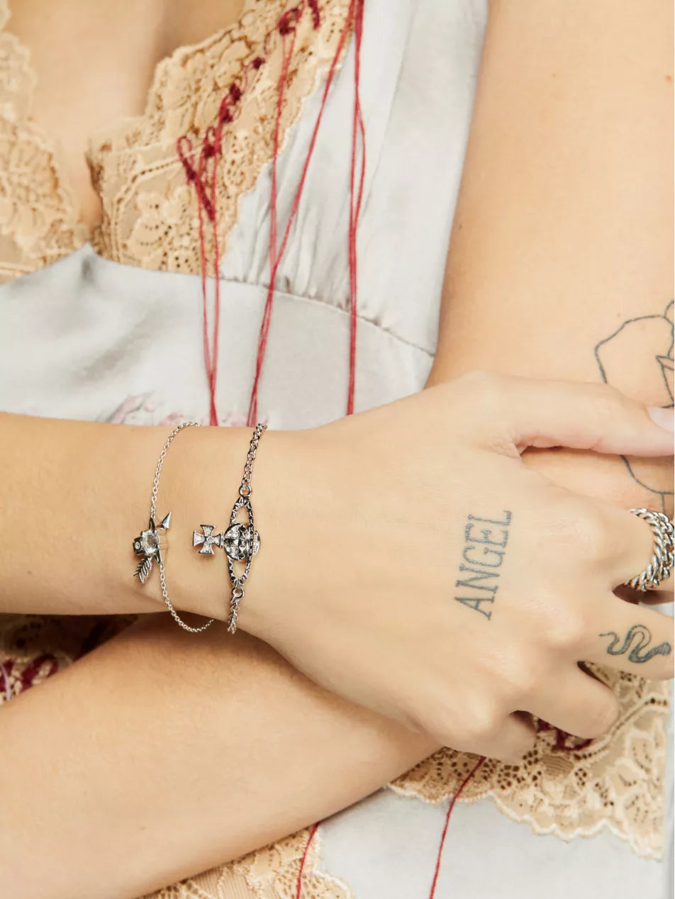 Vivienne Westwood Mayfair Bracelet 卯釘水晶土星手鍊(共3色!)