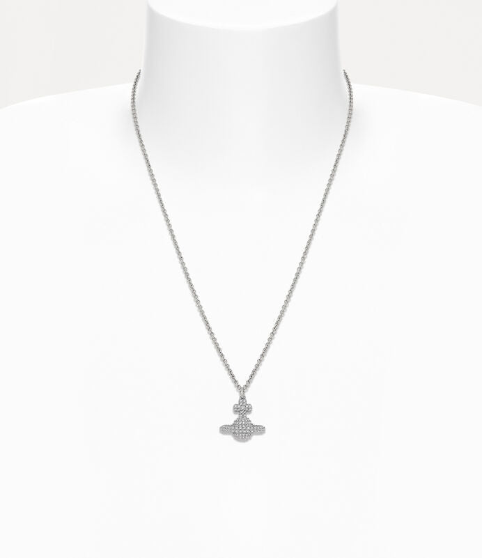 Vivienne Westwood Grace Small Pendant Necklace 立體滿鑽土星項鍊