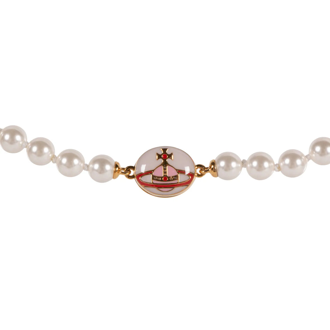 (現貨!) Vivienne Westwood Loelia Necklace 琺瑯扣珍珠頸鍊