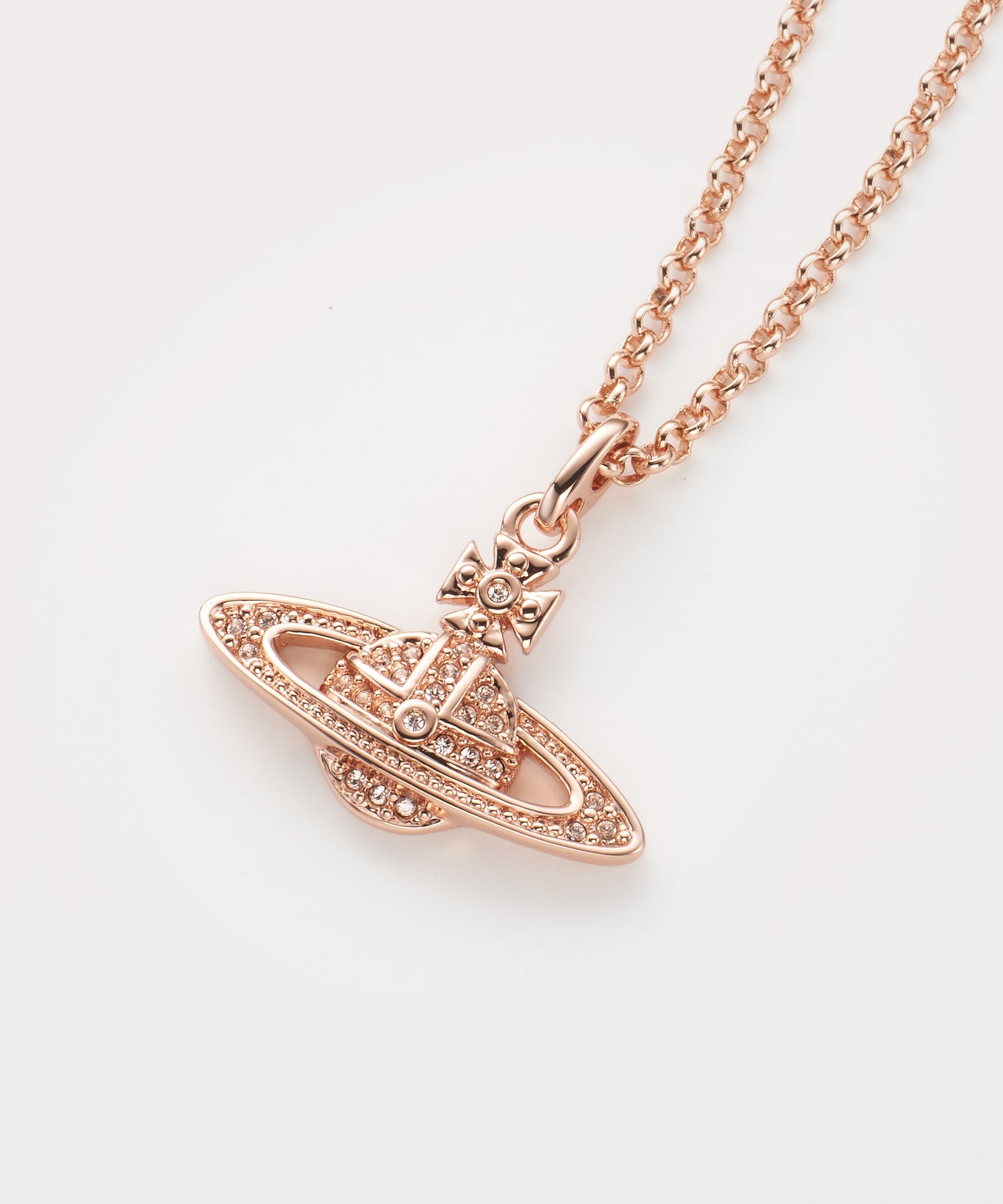 Vivienne Westwood Mini Bas Relief Necklace 經典滿鑽土星項鍊(共4色!)