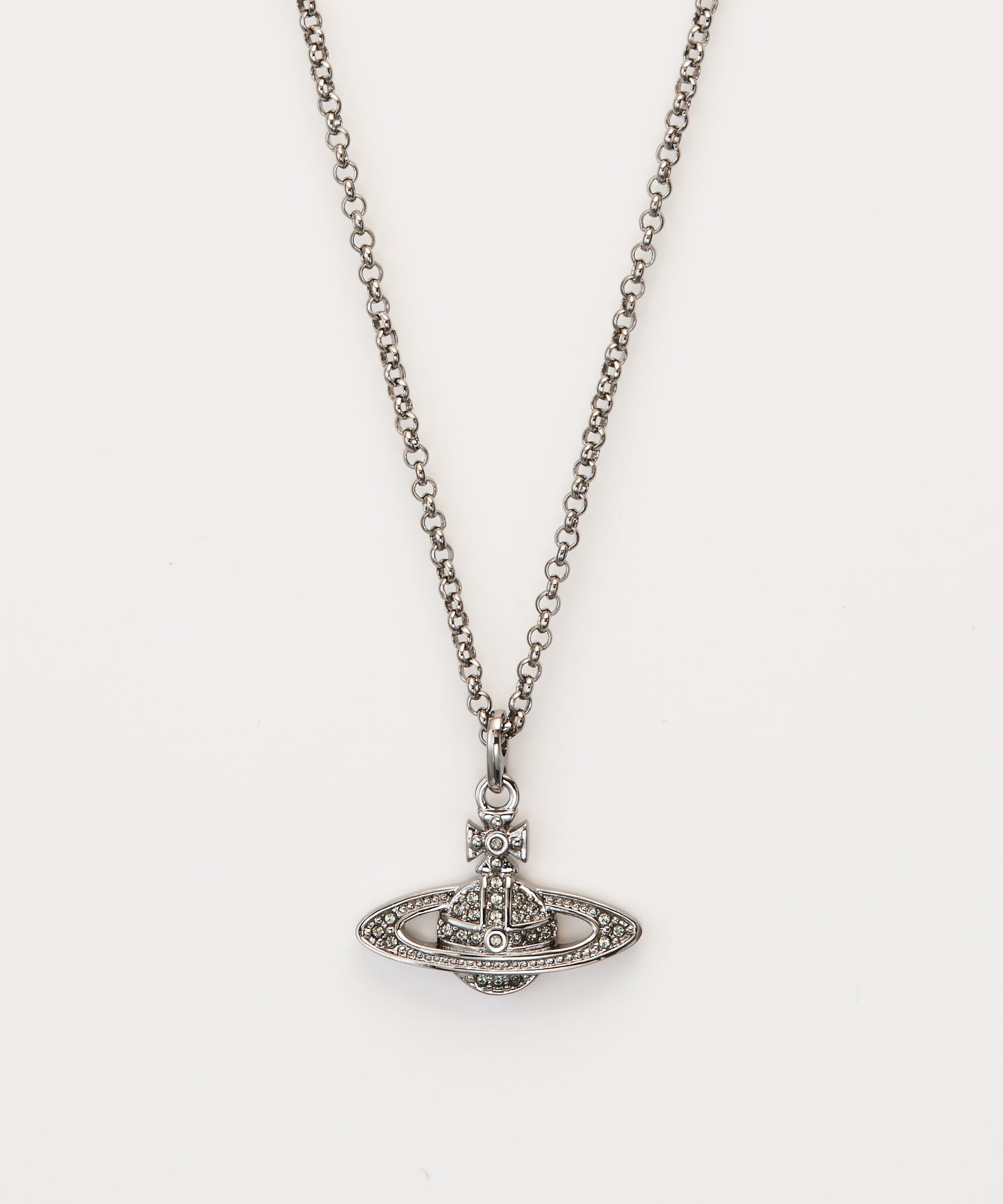 Vivienne Westwood Mini Bas Relief Necklace 經典滿鑽土星項鍊(共4色!)