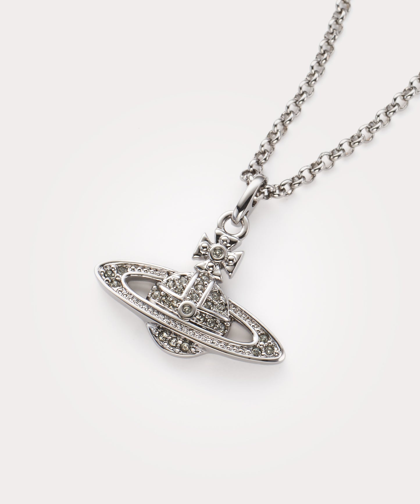 Vivienne Westwood Mini Bas Relief Necklace 經典滿鑽土星項鍊(共4色!)