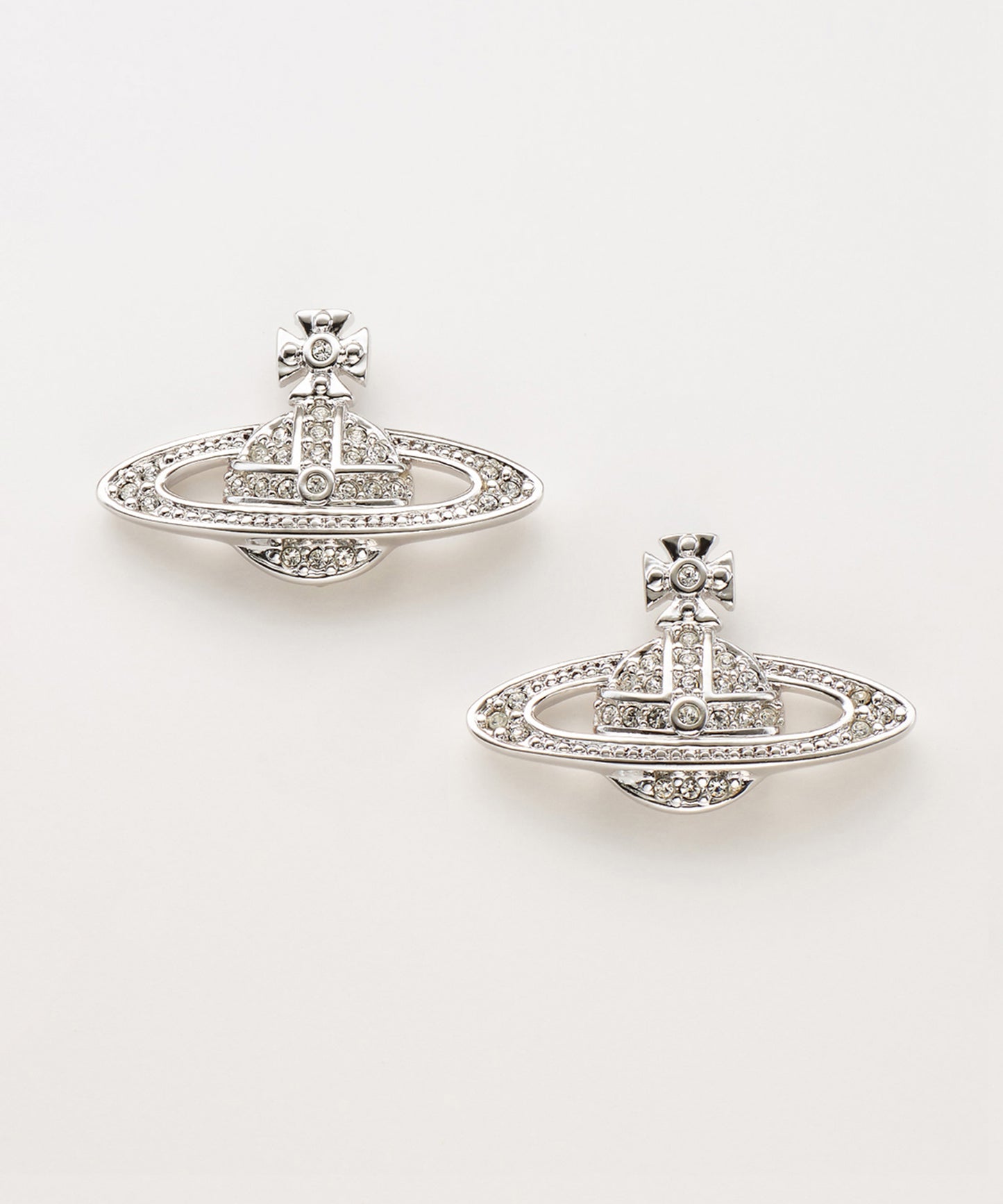 Vivienne Westwood Mini Bas Relief Earrings 經典滿鑽土星耳環(多色!)
