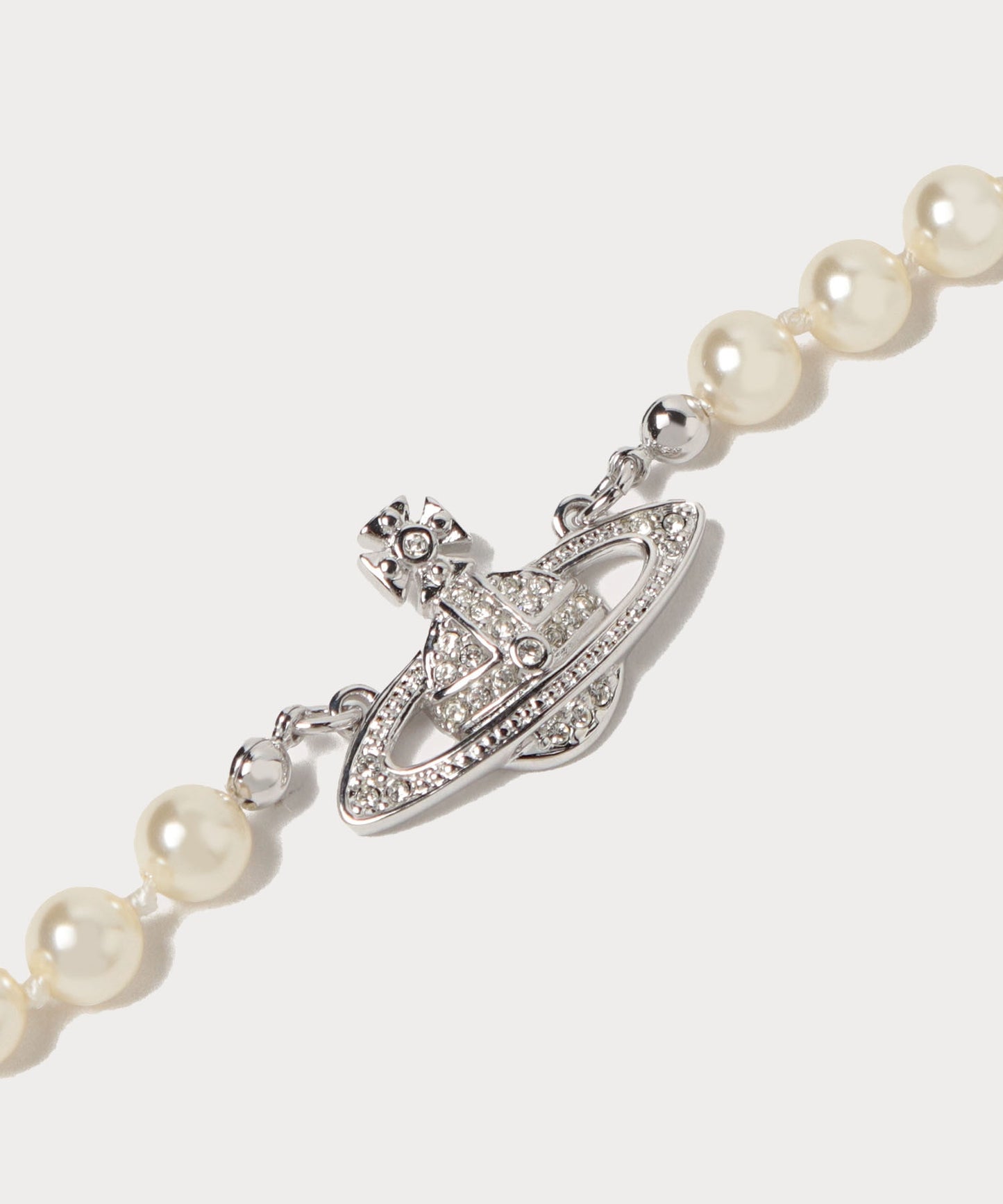 Vivienne Westwood Mini Bas Relief Bracelet 經典滿鑽土星珍珠手鍊(共3色!)