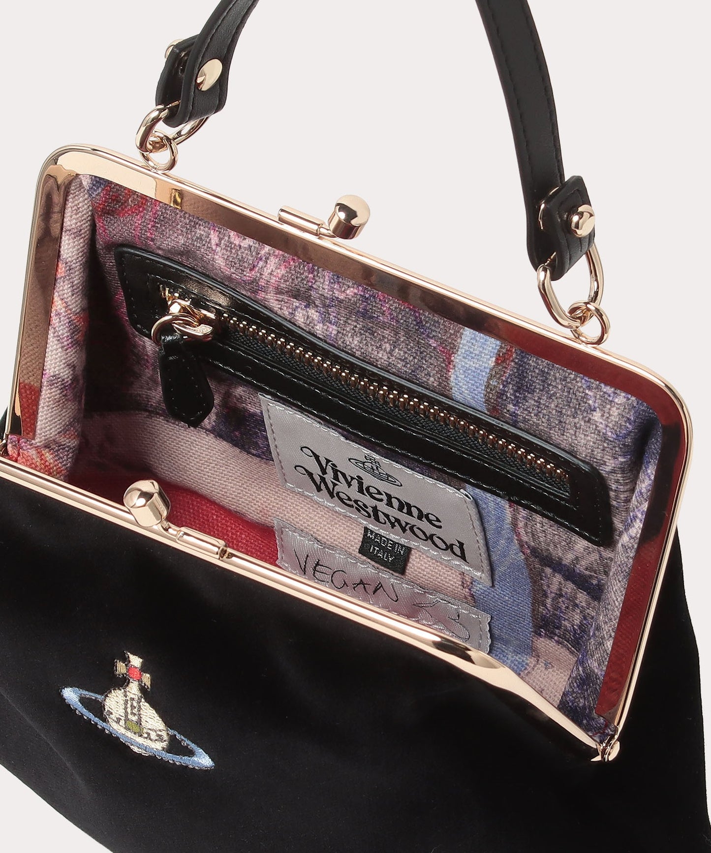 Vivienne Westwood Frame Bag 絲絨口金肩背手提包