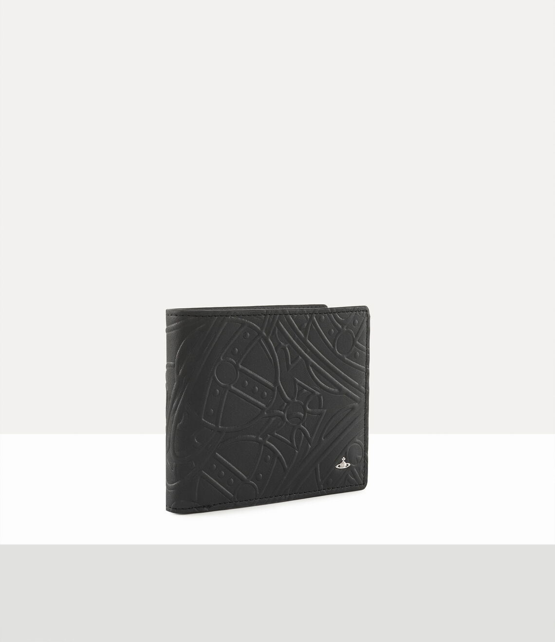 Vivienne Westwood 土星壓紋牛皮雙折皮夾 (2色!)