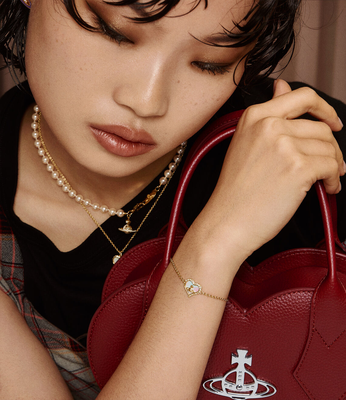 Vivienne Westwood Petra Bracelet 愛心貝母手鍊(共3色!)