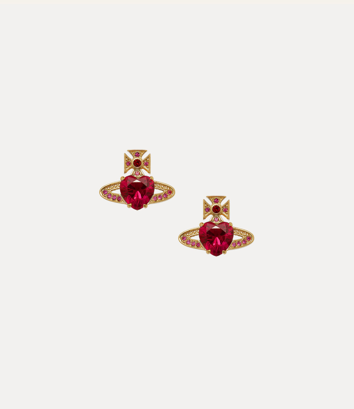 Vivienne Westwood Ariella Earrings 愛心水晶土星耳環(共2色!)