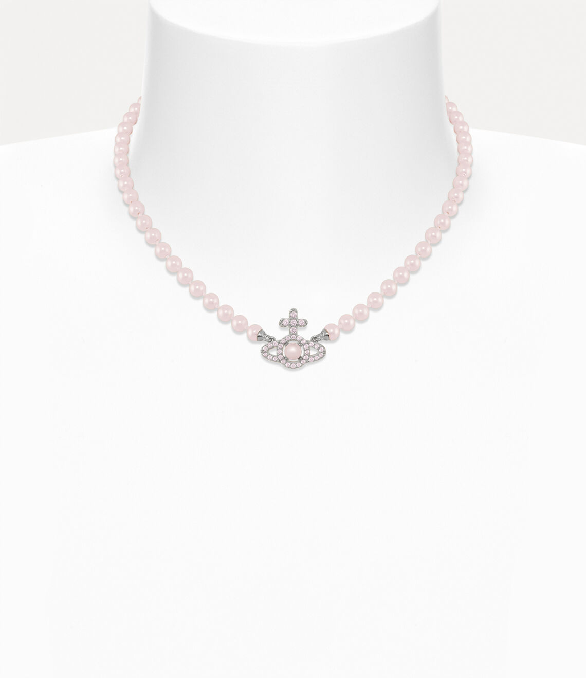 Vivienne Westwood Olymphia pearl Necklace 滿鑽珍珠土星頸鍊