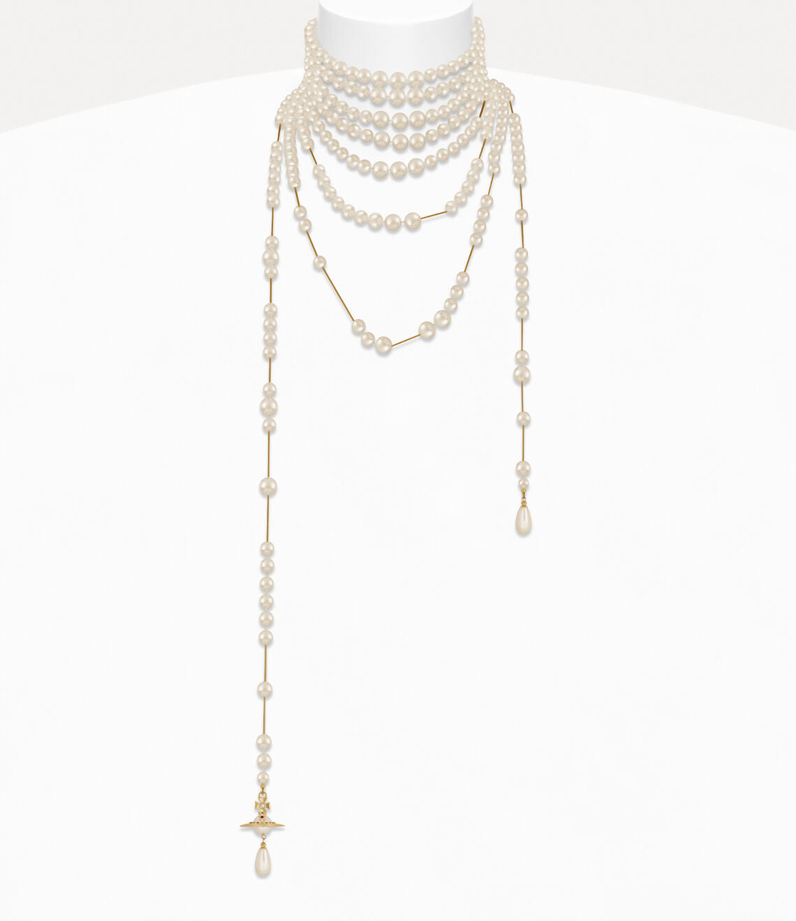Vivienne Westwood Felicity Pearl Necklace 經典千層破碎珍珠頸鍊(共2色!)
