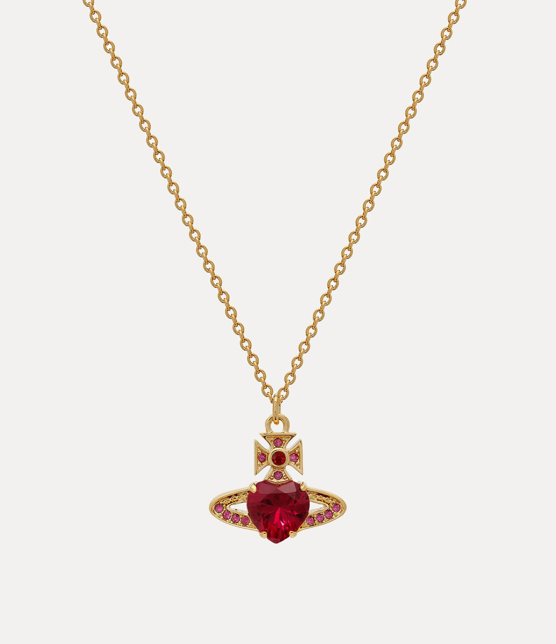 Vivienne Westwood Ariella Necklace 愛心水晶土星項鍊