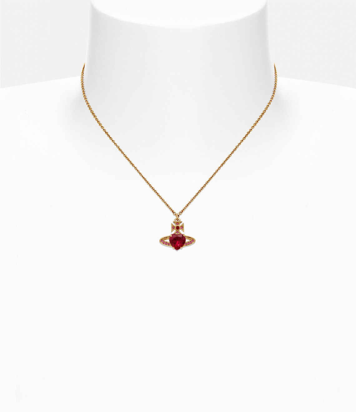 Vivienne Westwood Ariella Necklace 愛心水晶土星項鍊