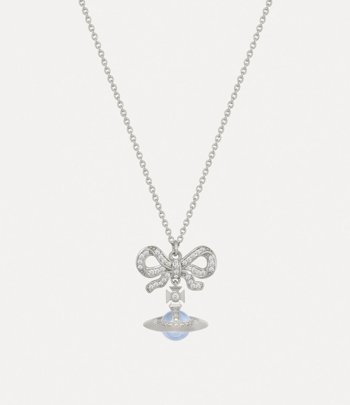 Vivienne Westwood Octavie Necklace 夢幻立體蝴蝶結土星純銀項鍊(共3色!)
