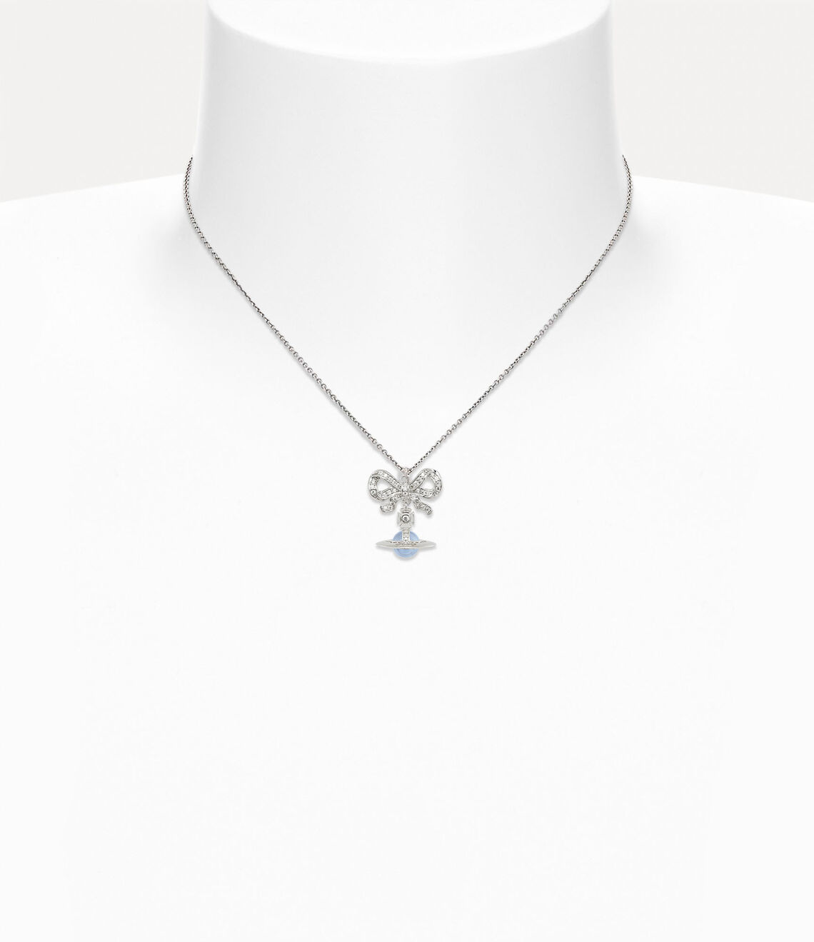 Vivienne Westwood Octavie Necklace 夢幻立體蝴蝶結土星純銀項鍊(共3色!)