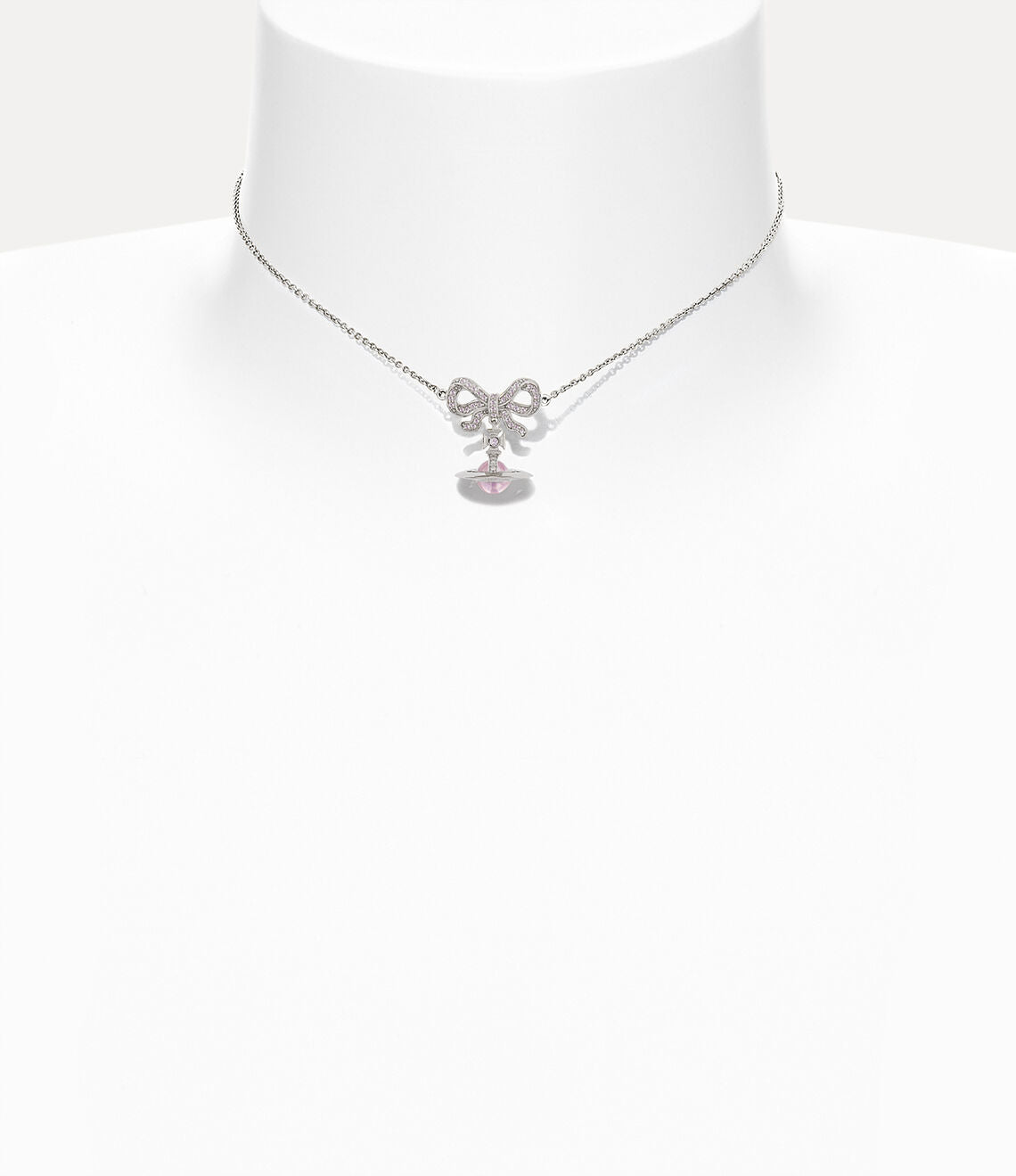 Vivienne Westwood Octavie Necklace 夢幻立體蝴蝶結土星純銀項鍊(共3色!)