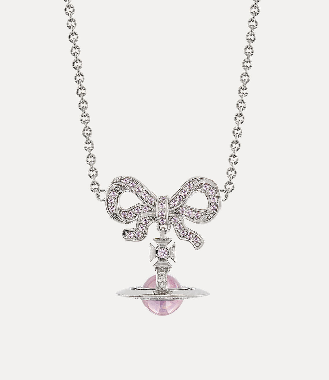 Vivienne Westwood Octavie Necklace 夢幻立體蝴蝶結土星純銀項鍊(共3色!)
