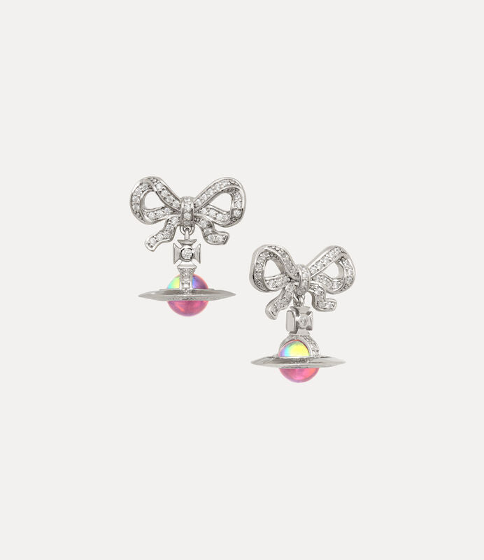 Vivienne Westwood Octavie Earrings 極光立體蝴蝶純銀土星耳環