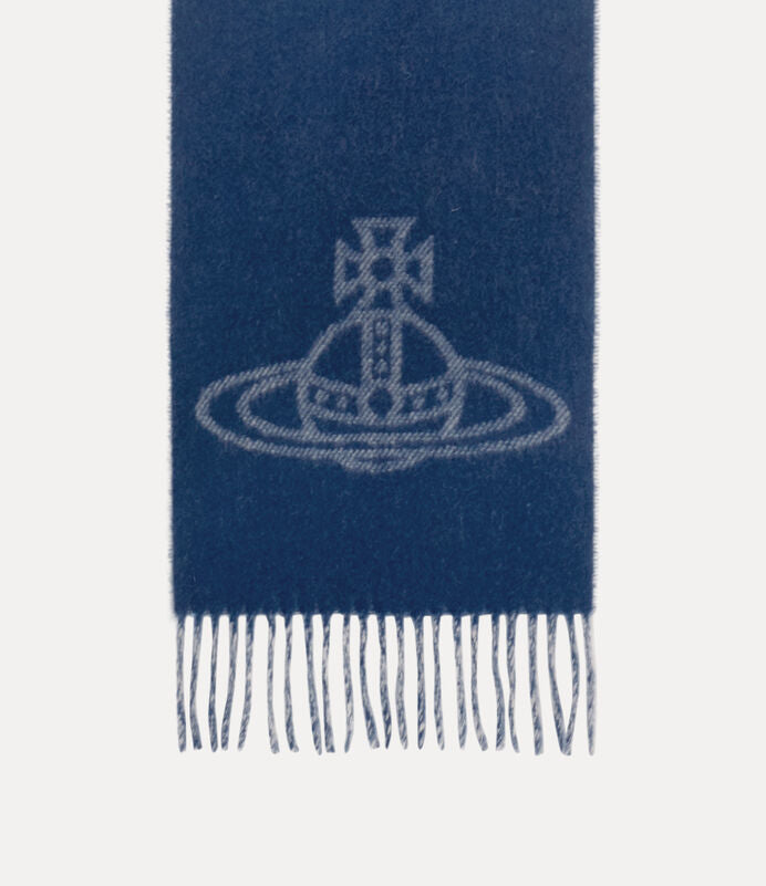 Vivienne Westwood 純羊毛刺繡土星圍巾