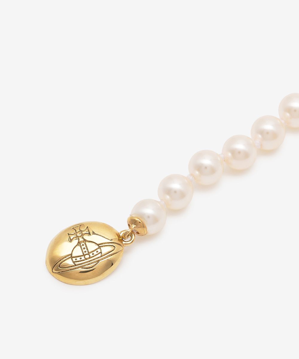 (現貨!) Vivienne Westwood Loelia Necklace 琺瑯扣珍珠頸鍊