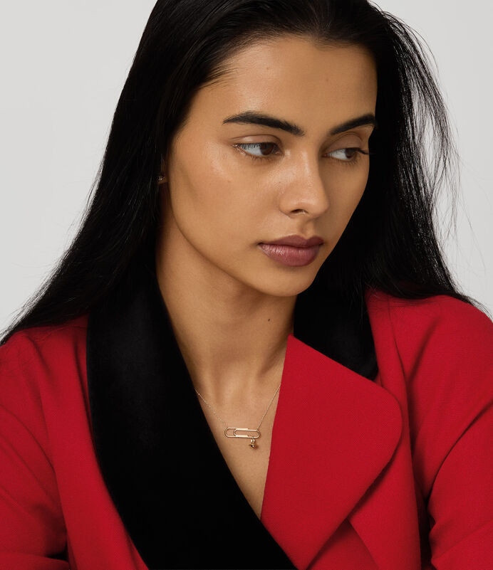 Vivienne Westwood Pimlico Pendant Necklace 土星別針純金項鍊