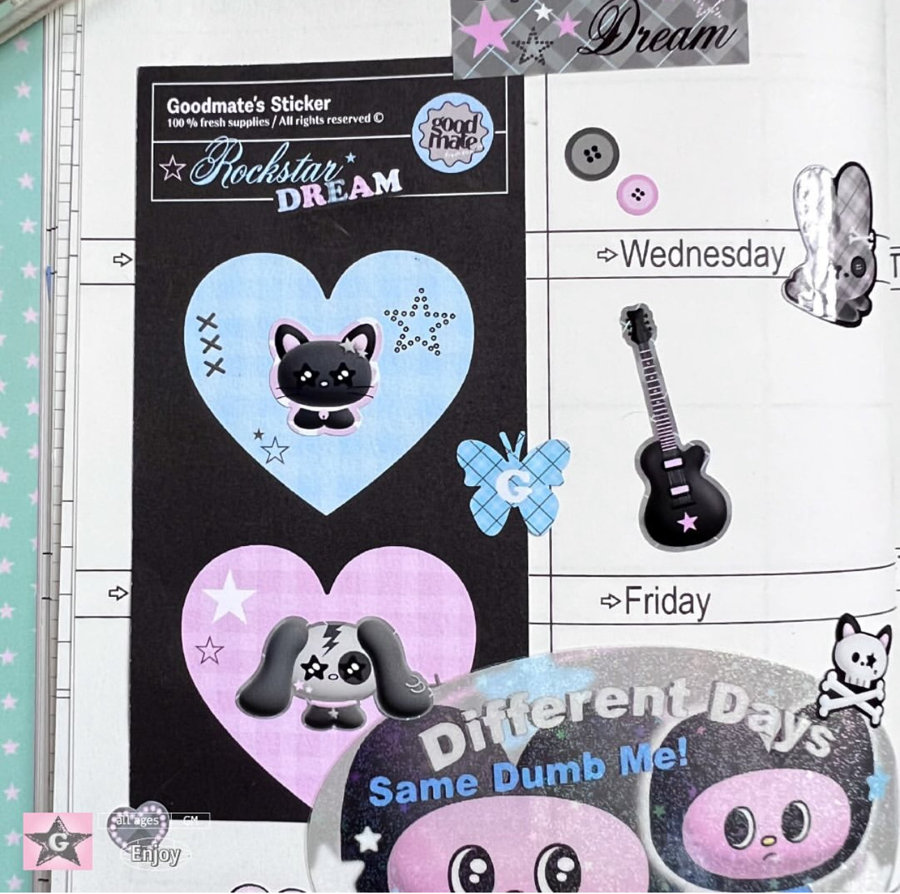 (現貨!)泰國連線 @goodmatestore Rock Star Dream 貼紙