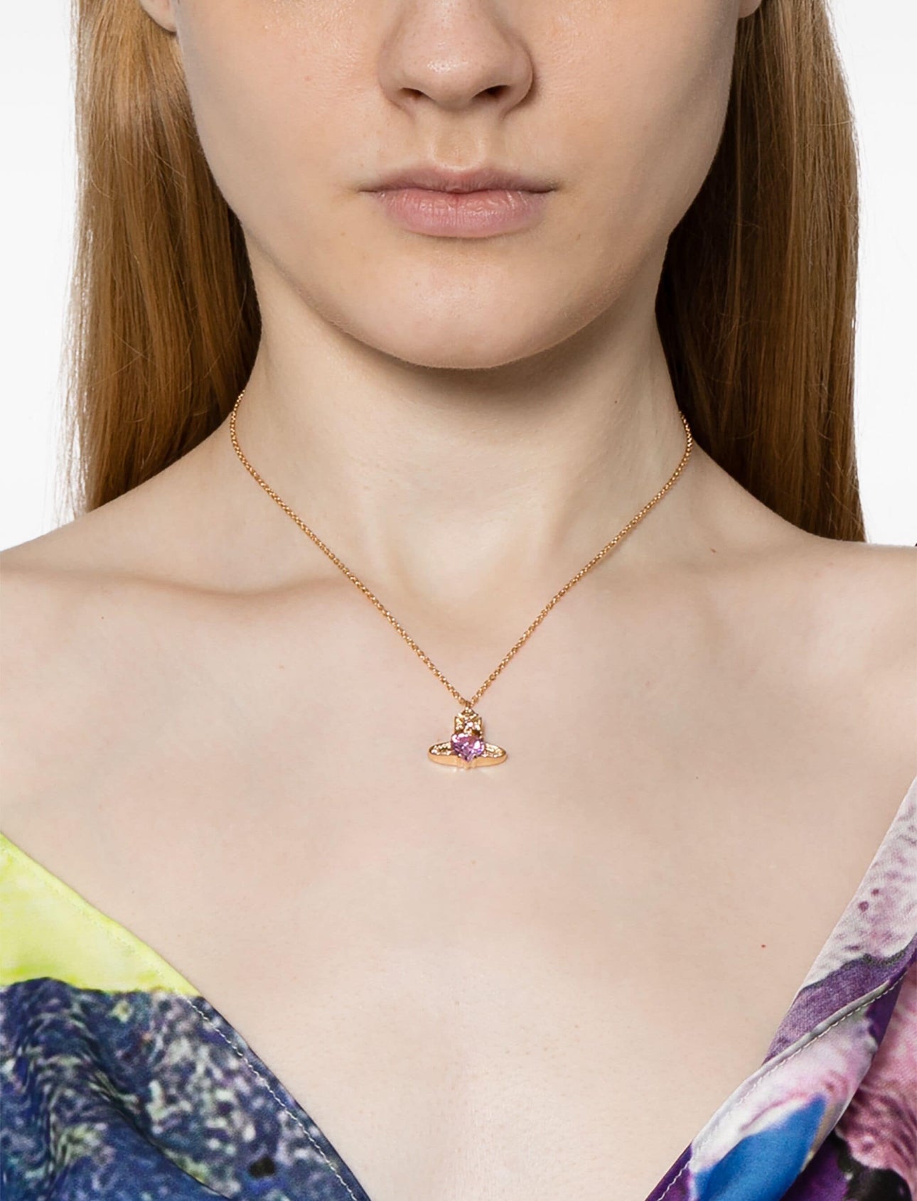 Vivienne Westwood Ariella Necklace 愛心水晶土星項鍊