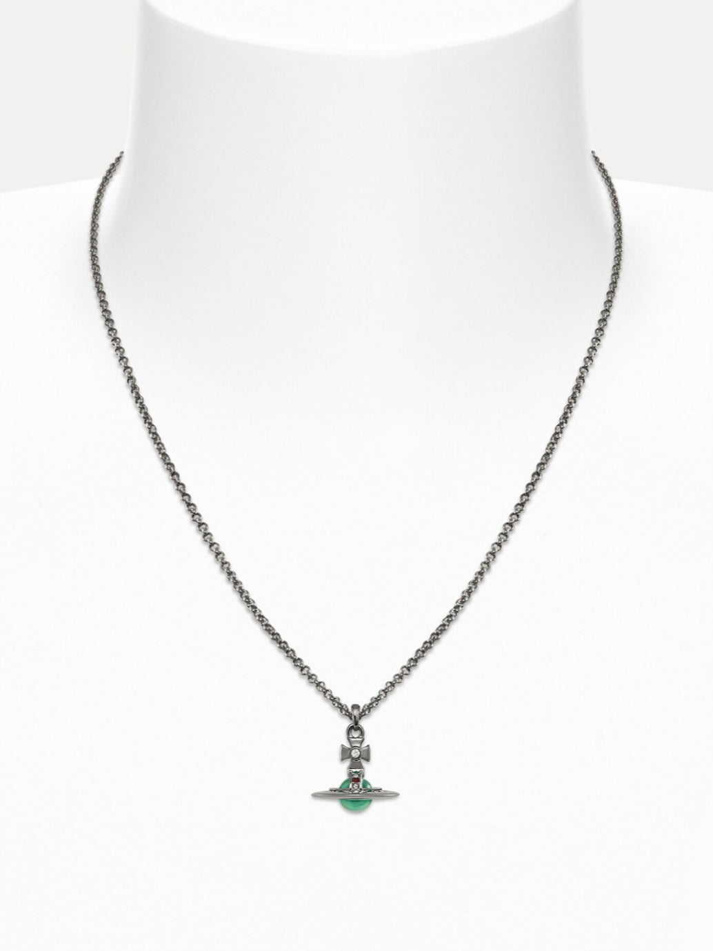 Vivienne Westwood 限定限量薄荷綠立體土星項鍊(全尺寸!)