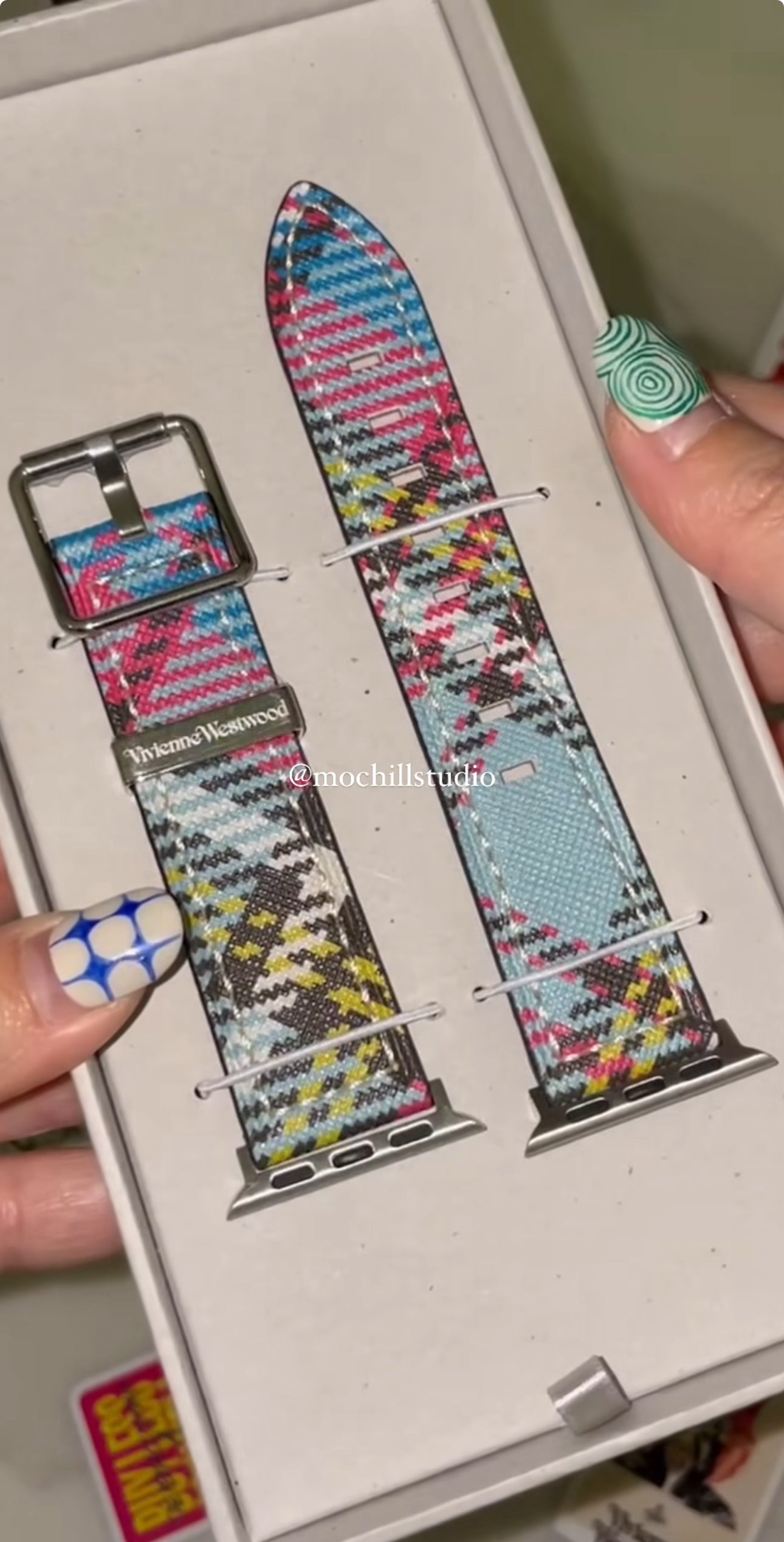 Vivienne Westwood 經典格紋 Apple Watch 皮革錶帶