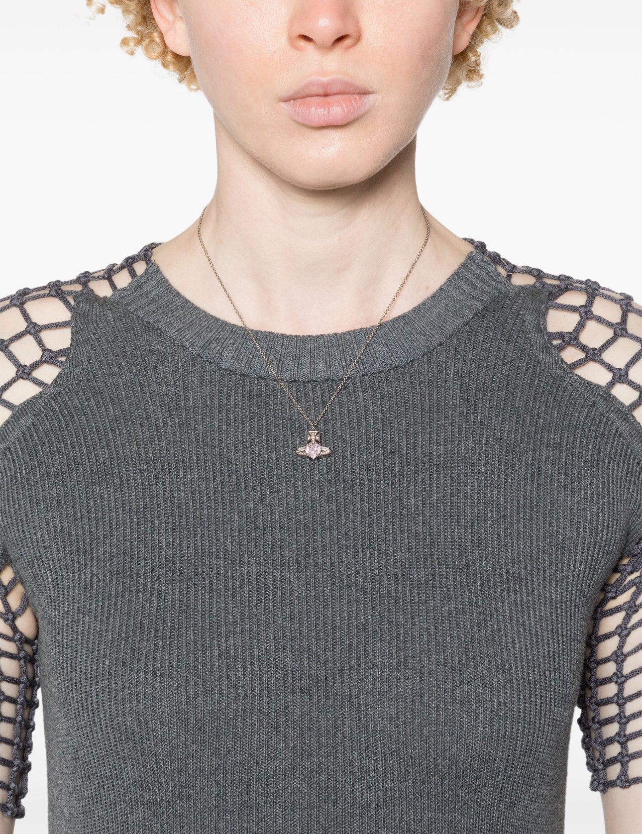 Vivienne Westwood Ariella Necklace 愛心水晶土星項鍊