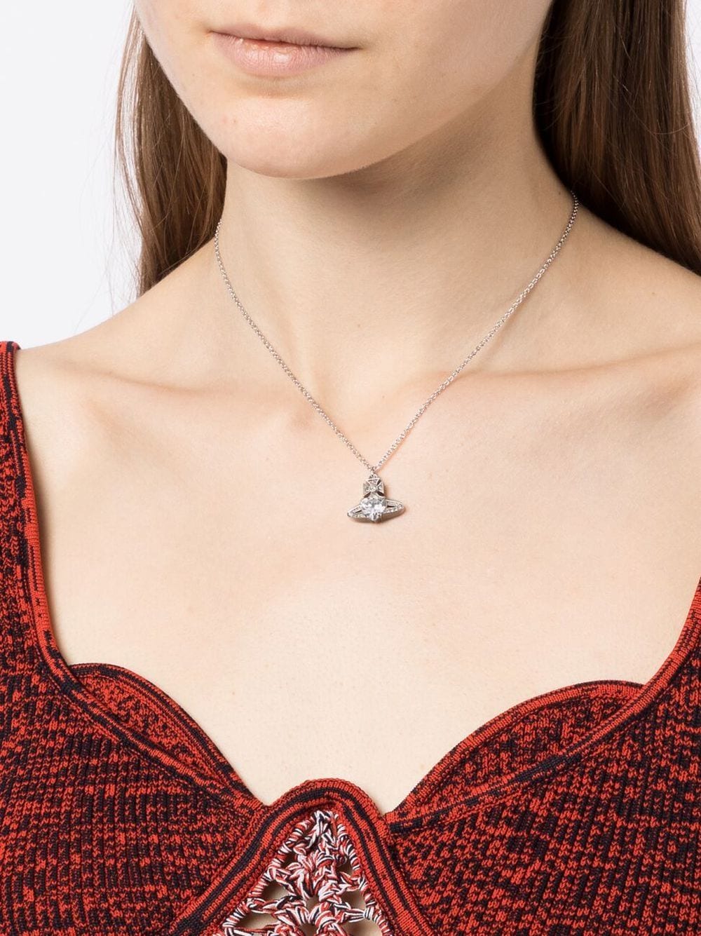 Vivienne Westwood Ariella Necklace 愛心水晶土星項鍊
