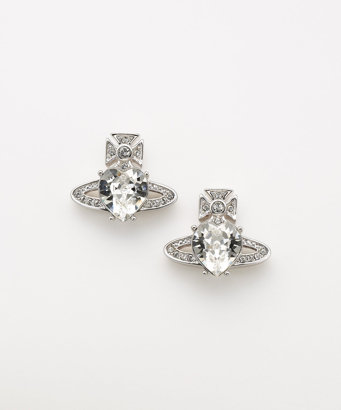 Vivienne Westwood Ariella Earrings 愛心水晶土星耳環(共2色!)