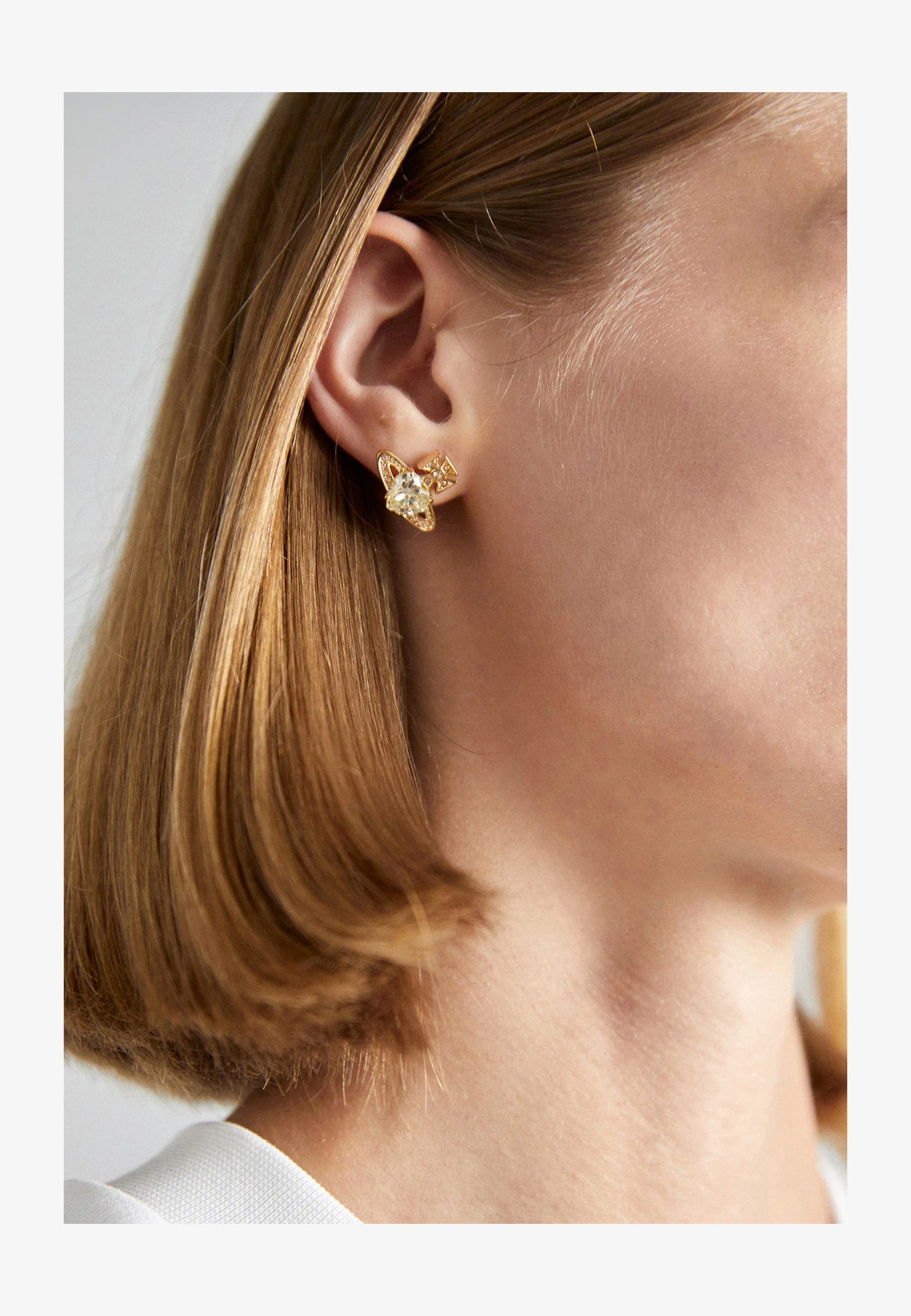 Vivienne Westwood Ariella Earrings 愛心水晶土星耳環(共2色!)