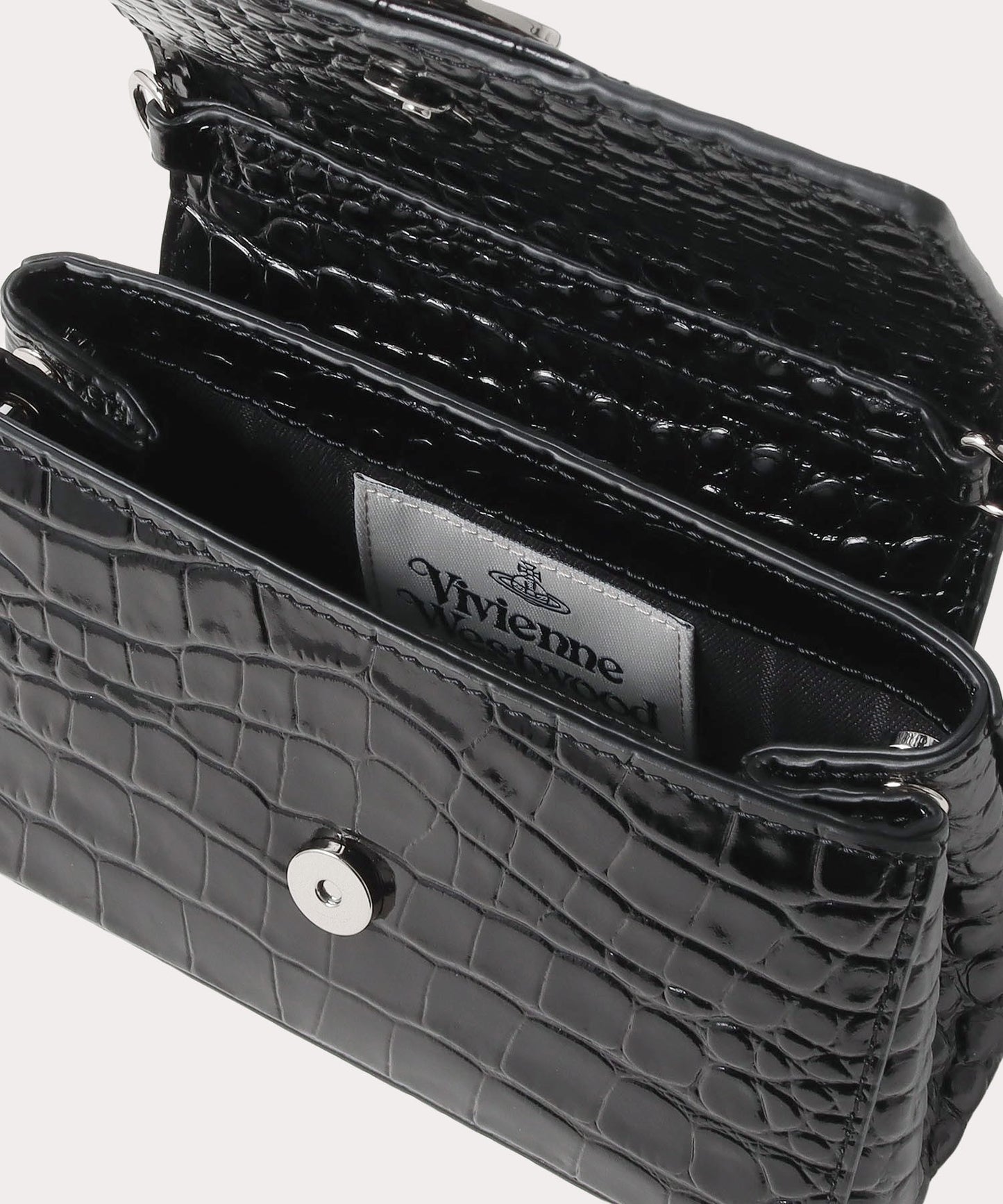 Vivienne Westwood Hazel Croc Small Handbag 小號鱷魚立體土星肩背手提包