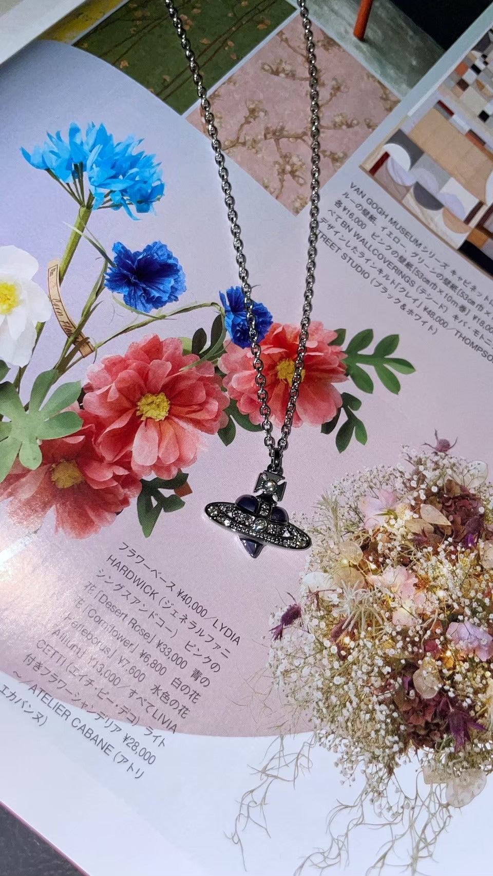 Vivienne Westwood MAN. diamante heart pendant 愛心土星項鍊