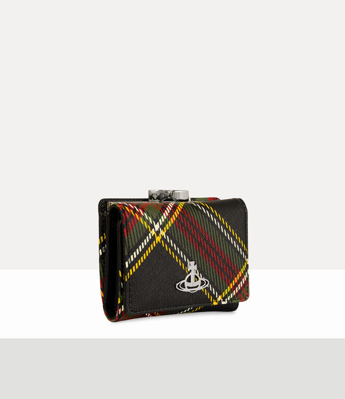 Vivienne Westwood Small Frame Wallet 亮采格紋錢包