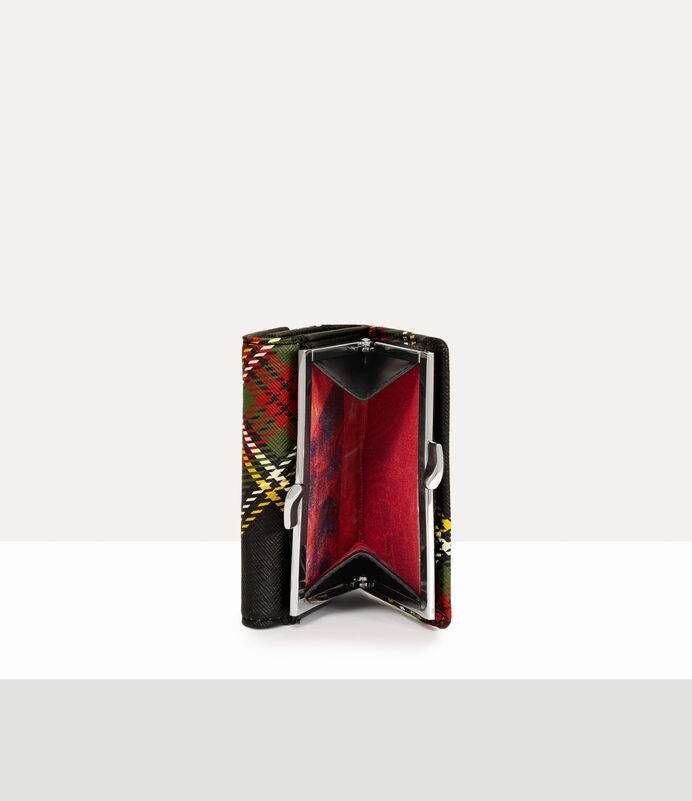 Vivienne Westwood Small Frame Wallet 亮采格紋錢包