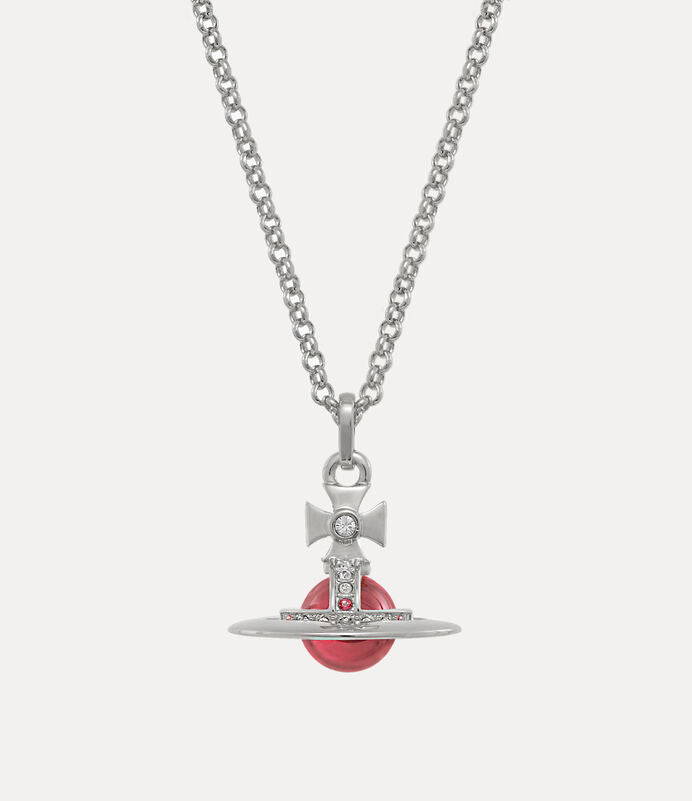 Vivienne Westwood New Petite Orb Pendant Necklace 限定限量莓果粉立體土星項鍊(全尺寸!)