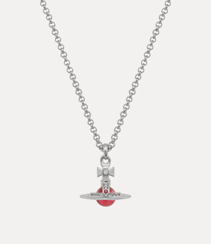 Vivienne Westwood New Petite Orb Pendant Necklace 限定限量莓果粉立體土星項鍊(全尺寸!)