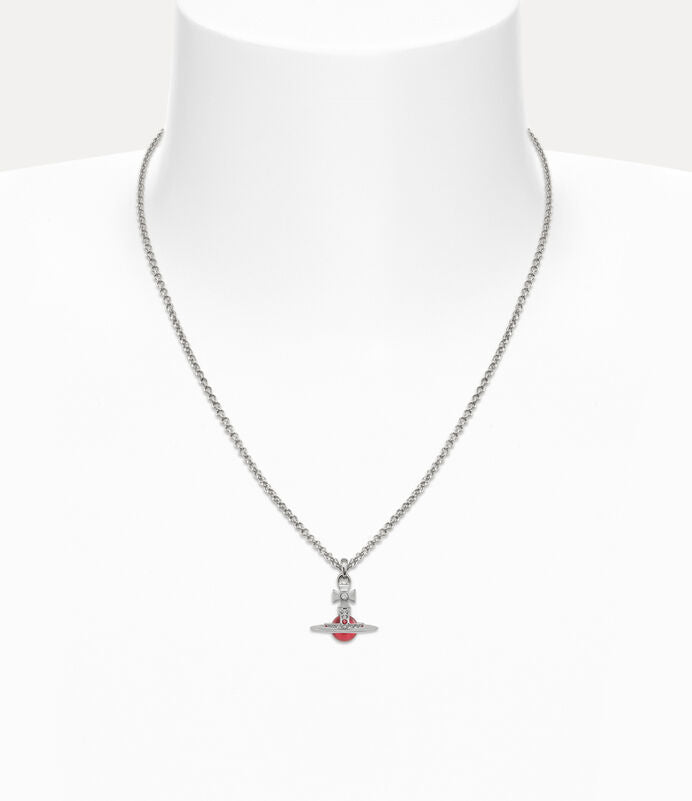 Vivienne Westwood New Petite Orb Pendant Necklace 限定限量莓果粉立體土星項鍊(全尺寸!)