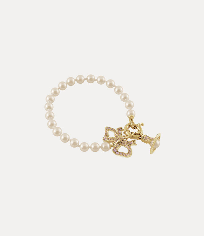 Vivienne Westwood Rigoberta Pearl Bracelet 夢幻珍珠蝴蝶結手鏈(共2色!)