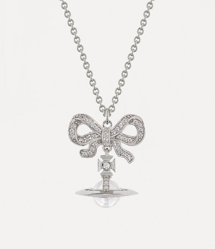 Vivienne Westwood Octavie Necklace 夢幻立體蝴蝶結土星純銀項鍊(共3色!)