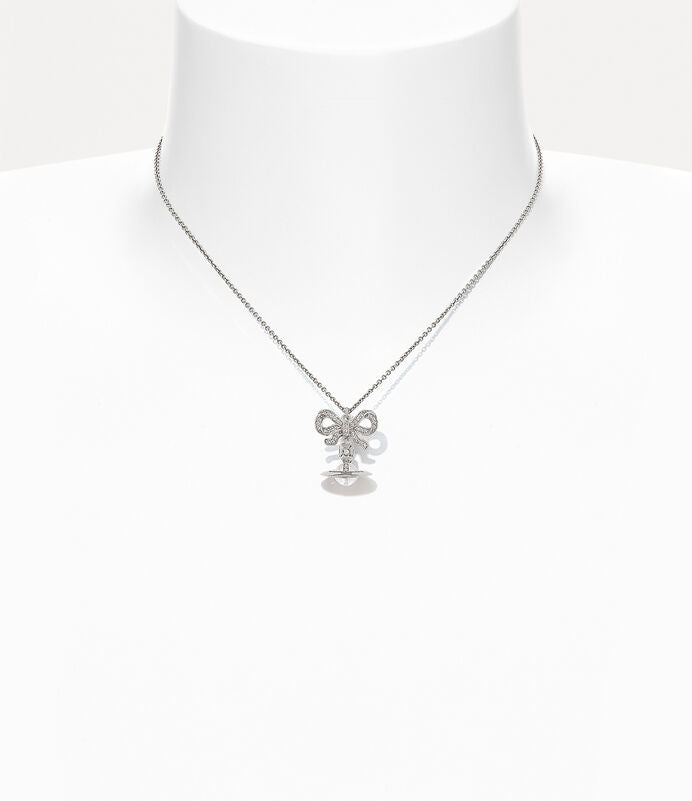 Vivienne Westwood Octavie Necklace 夢幻立體蝴蝶結土星純銀項鍊(共3色!)