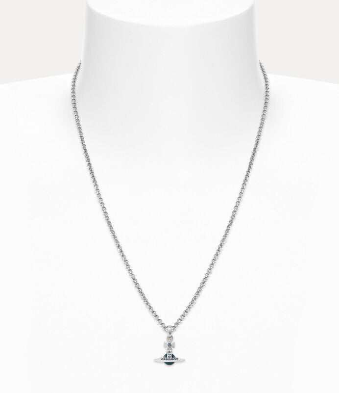 Vivienne Westwood 限定限量丹寧藍立體土星項鍊(全尺寸!)Man. Petite Tiny orb Necklace