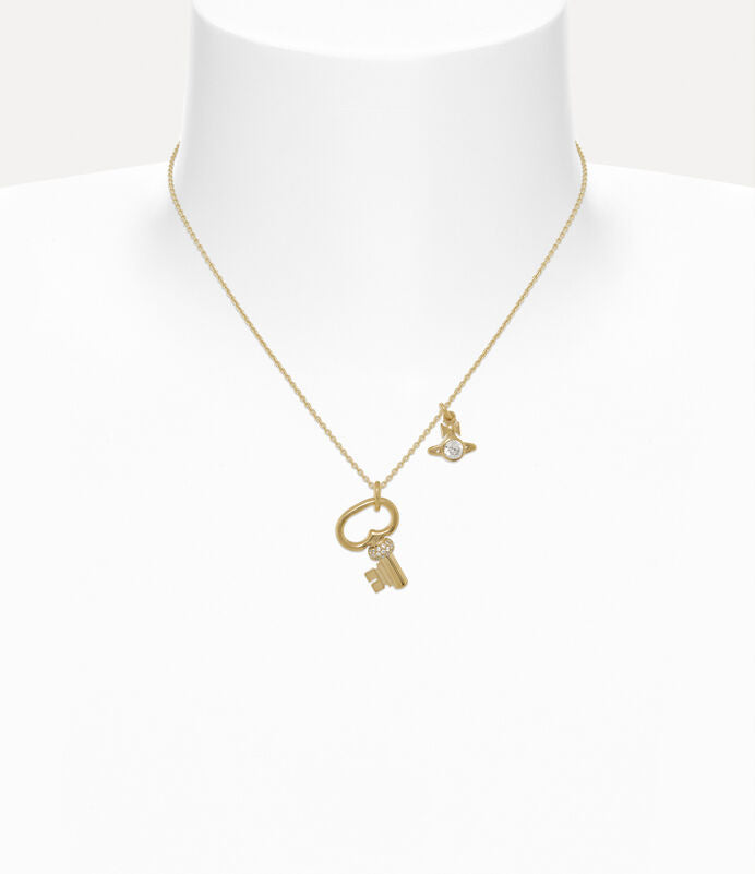 Vivienne Westwood Baya Pendant Necklace 純銀鑰匙土星項鍊