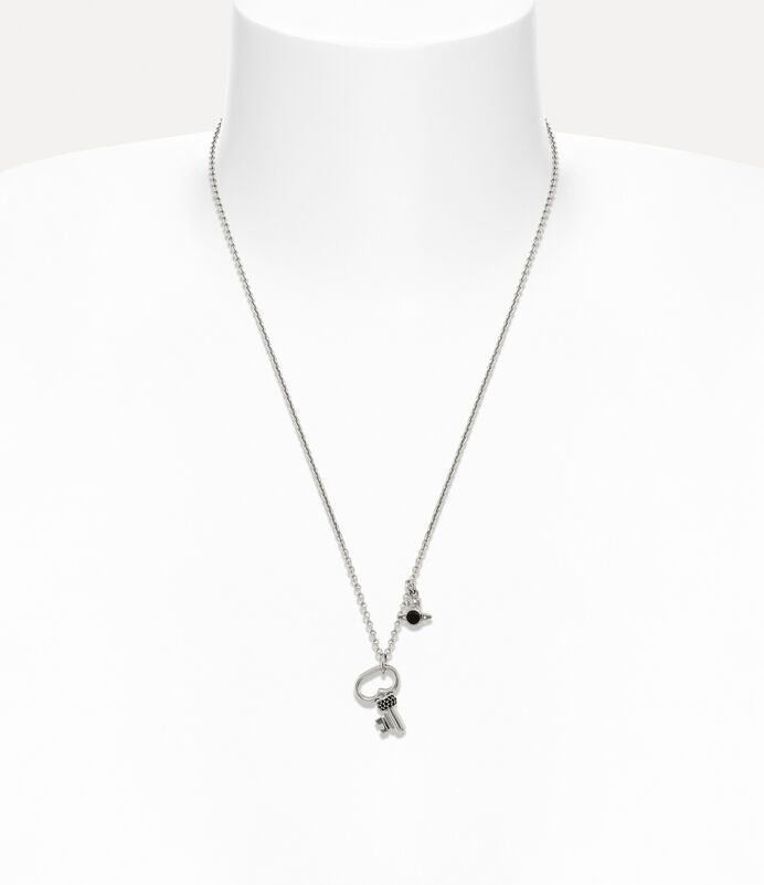 Vivienne Westwood Man. Baya Pendant Necklace 純銀鑰匙土星項鍊